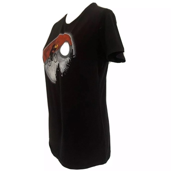 Teefury Mashup ET Pikachu Black Fitted Graphic T-Shirt 3XL Stretch Cotton New - Picture 3 of 5